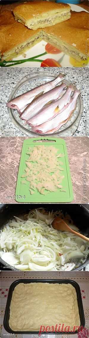 Очень простой, но вкусный пирог из рыбы