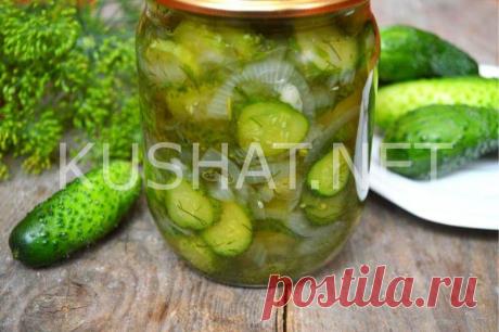 Заготовки на зиму:Салат из огурцов"Зимний король"!