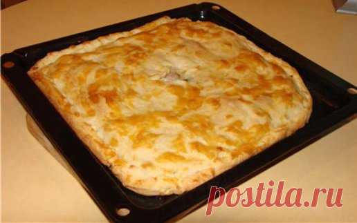 Пирог с мясом и картошкой