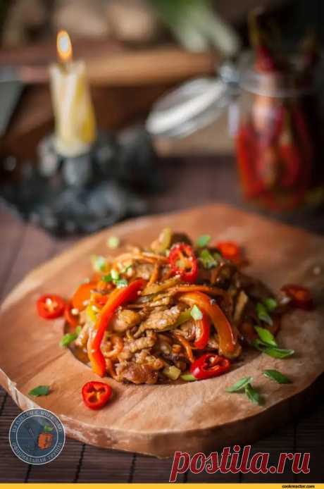 Мясная соломка в сладком уксусе."Макс Фрай". Литературная кухня