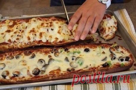 Пица в багете.