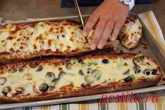 Пица в багете.
