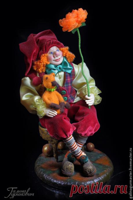 Купить кукла "Клоун" - рыжий, клоун, рыжий клоун, коллекционная кукла, интерьерная кукла