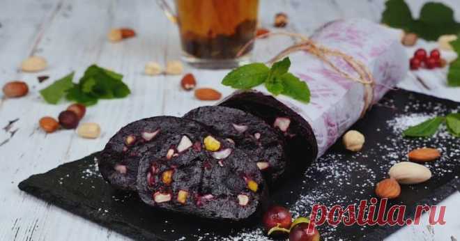 Мармеладно-ореховый рулет из черной смородины - Со Вкусом