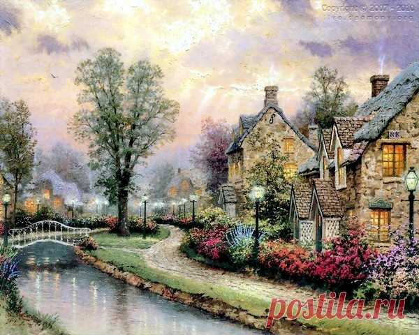 живопись Thomas Kinkade - 69 фото. Фотографии Валентин Иванов.