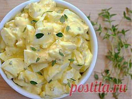 Яичный салат с лимоном и ароматными травами | Готовим вместе