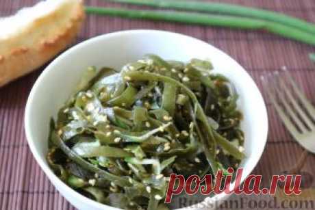 Рецепт: Салат из морской капусты с кунжутом на RussianFood.com