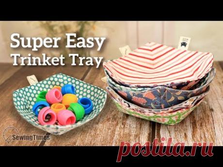 Как сшить Текстильная корзинка своими руками [sewingtimes]