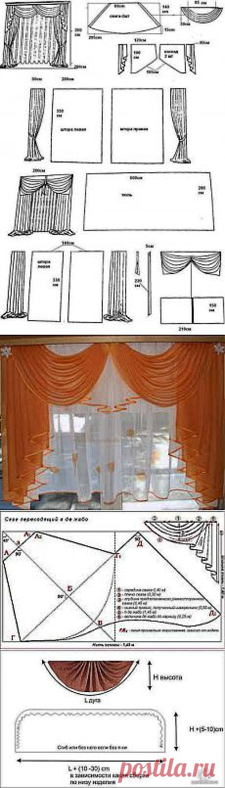 ______ ~ ДИЗАЙН ДОМА ~_______: ВЫКРОЙКИ ДЛЯ ШТОР