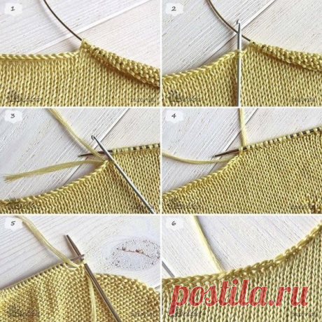 Устранение разрыва при закрытии горловины.

belka_handmade

1.Знакомая картина? Закрыты центральные петли горловины, связано правое плечо. В этом месте присоединяется новый моток и закрытие левого плеча идет в противоположную сторону. Как избежать некрасивого разрыва? 
2. Находим первую петлю в косичке от закрытия центральных петель горловины. Вводим крючок под обе дужки этой петли. 
3. От нового мотка вытягиваем с изнанки на лицо петлю. Назовем эту петлю соединительной. 
...