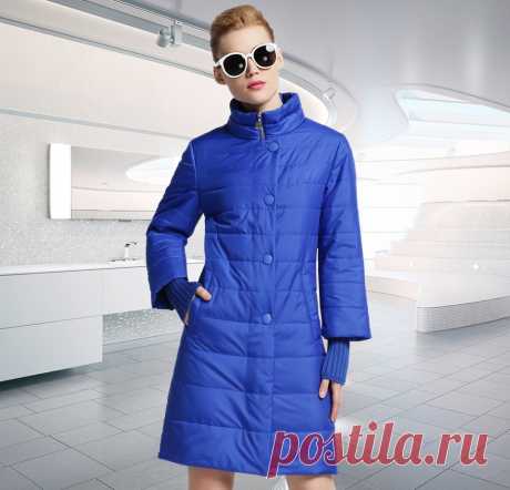 Стеганый свободного покроя хлопка пальто куртки женские