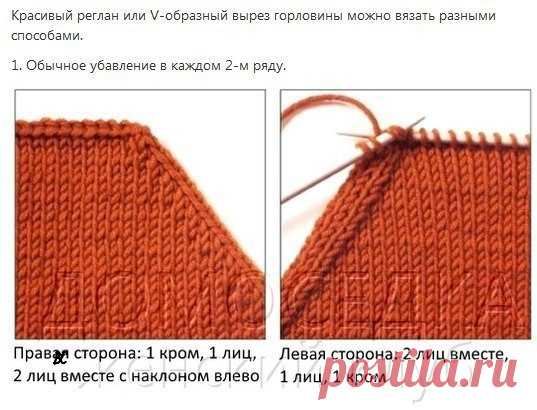 Красивый реглан спицами — DIYIdeas