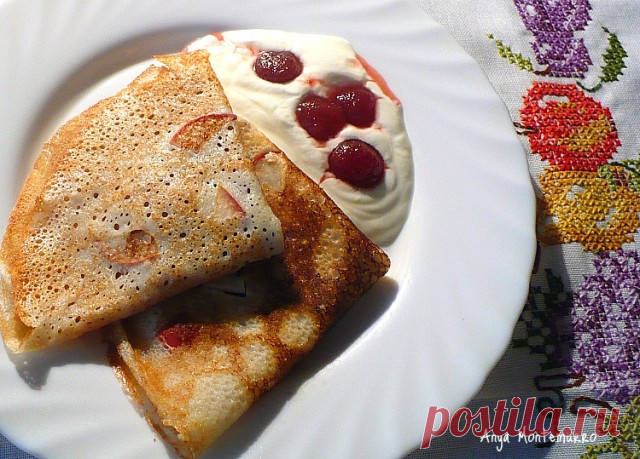 МАМИНЫ БЛИНЫ С ЯБЛОЧНЫМ ПРИПЕКОМ - Вкусно готовить, есть и жить! — ЖЖ