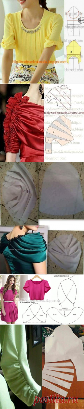 Оригинальные рукава: моделирование &mdash; Сделай сам, идеи для творчества - DIY Ideas