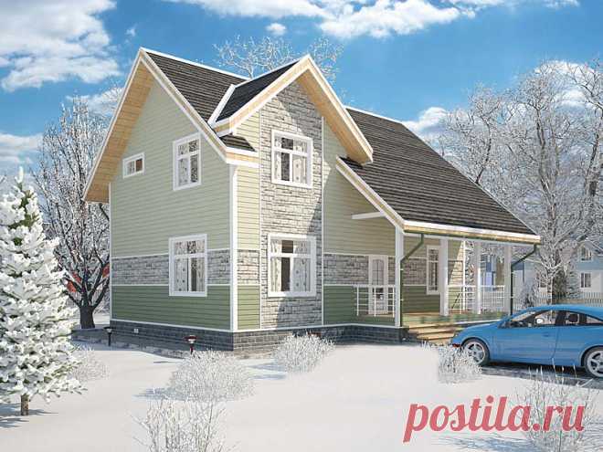 Проект дома «Рамиата 2» «Рамиата 2» - это сама весна, воплощенная в эстетику дома. Фасад выкрашен в нежность тонов пробуждающейся природы и декорирован натуральным камнем. Внешний облик этого коттеджа пробуждает от апатии и вызывает эмоциональный подъем, открывая все новые возможности счастливой и комфортной жизни каждому члену небольшой семьи. Дом одаривает уютом еще с порога: крыльцо-терраса станет приятной зоной отдыха на свежем воздухе. Гармония расположения помещений ...