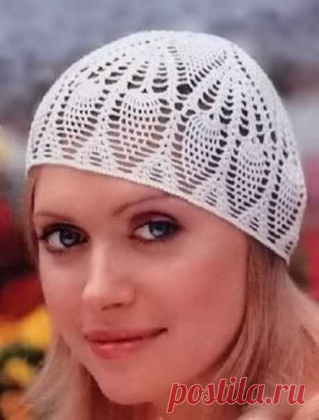 Шапки)Уроки и схемы вязания.