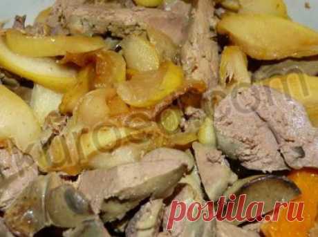 РЕЦЕПТЫ | Салат из куриной печени с яблоками