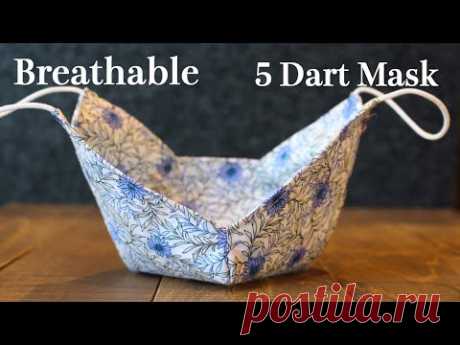 Breathable 5 Dart Face Mask Sewing Tutorial｜It doesn't touch mouth and nose