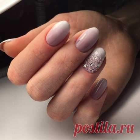 Нюдовый градиентный маникюр (42 фото)