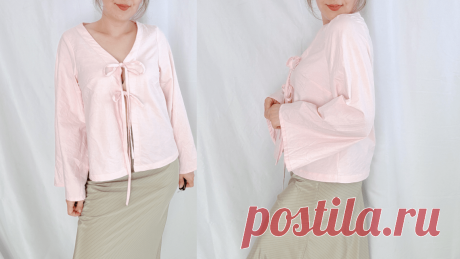 How to Sew Easy Open Front Blouse: Step by Step DIY - Sparrow Refashion: A Blog for Sewing Lovers and DIY Enthusiasts