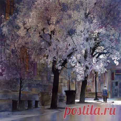 ПРИХОДИ... на пороге когда-то придуманной мной весны... (поэзия, музыка, акварели)