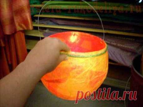 Мастера рукоделия - рукоделие для дома. Бесплатные мастер-классы, фото и видео уроки - Мастер-класс: Светильник из воздушного шарика