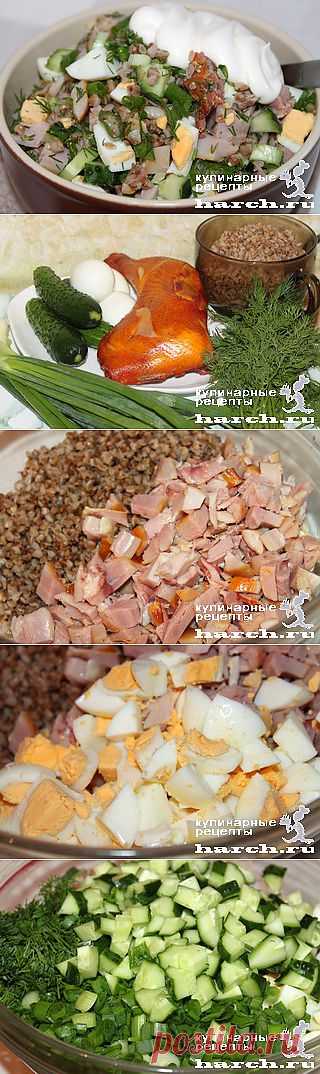 Гречневый салат со свежим огурцом и курицей по-мукачевски | Харч.ру - рецепты для любителей вкусно поесть