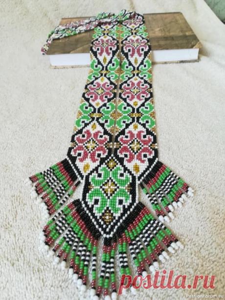 Украшение в украинском стиле, гердан - оберег "Карпаты" | Бисер. Работы пользователей