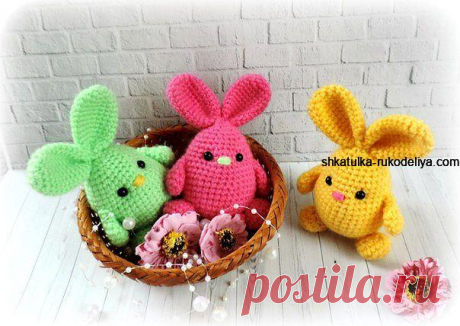 Вяжем пасхальных кроликов крючком Вяжем пасхальных кроликов крючком. Как связать пасхального кролика с подробным мастер классом