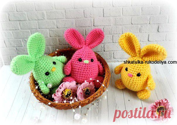 Вяжем пасхальных кроликов крючком Вяжем пасхальных кроликов крючком. Как связать пасхального кролика с подробным мастер классом