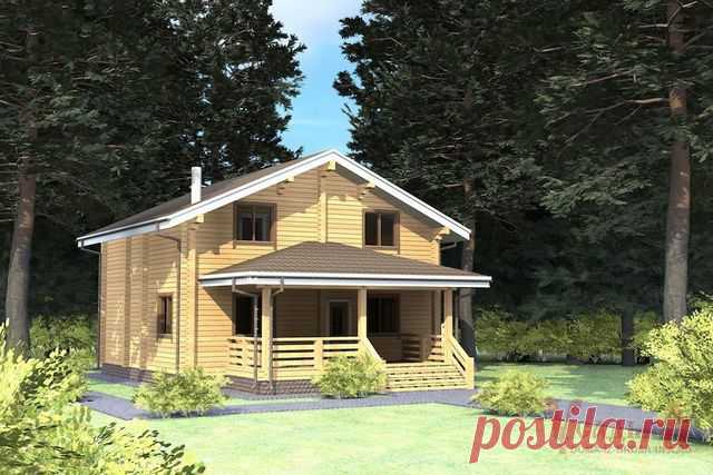 181, проект дома под строительство из бруса