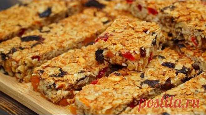 Полезнее и вкуснее не придумать! Батончики Мюсли к чаю | Кулинарим с Таней