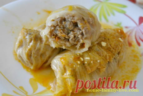Голубцы мясные  в томатном соусе/Сайт с пошаговыми рецептами с фото для тех кто любит готовить