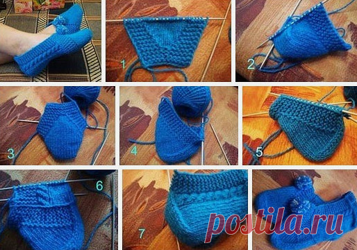 Как связать следки двумя спицами… 10 интересных способов - Ok’ейно Вязаные следки – отличная альтернатива домашним тапочкам