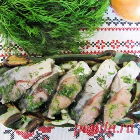 Домашний посол - скумбрия соленая