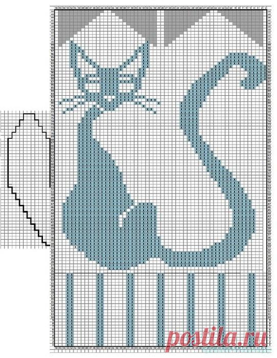 Оригинальные варежки спицами. — Красивое вязание