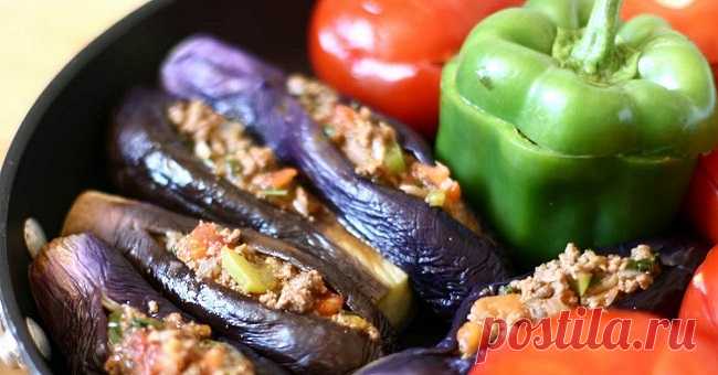 Баклажаны с овощами