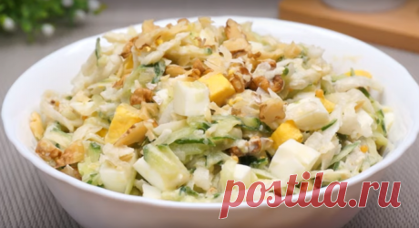 Салат с дайконом и огурцов — вкусное и полезное блюдо