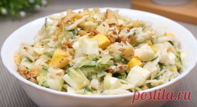 Салат с дайконом и огурцов — вкусное и полезное блюдо