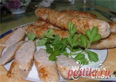 Домашние куриные колбаски