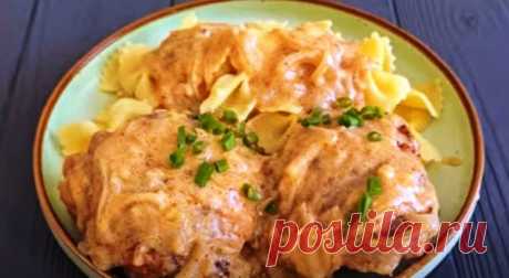 Курица уже не будет прежней. Быстрый ужин на сковороде: нежное мясо в подливе