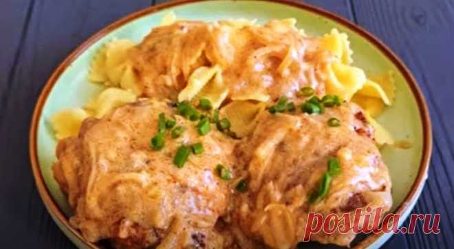 Курица уже не будет прежней. Быстрый ужин на сковороде: нежное мясо в подливе