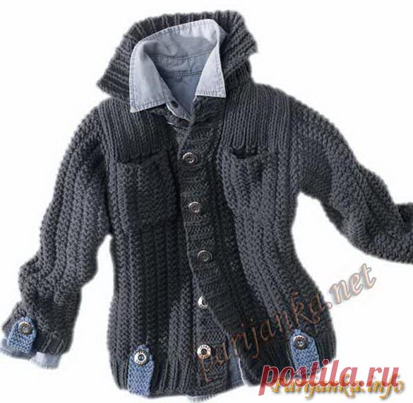 Жакетик (д) 24*68 Phildar №2576