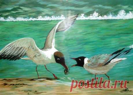 Живопись на стекле. Художник Эльза Колесникова