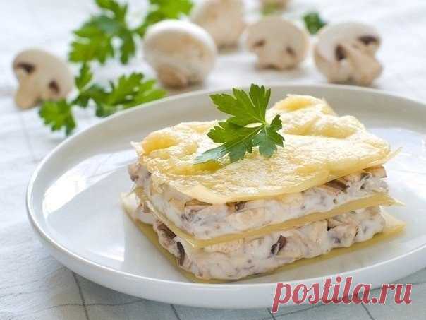 Аппетитная лазанья с курицей и грибами

Когда надоела традиционная паста или обычная жареная картошка и хочется чего-то эдакого, то лазанья - отличный способ разнообразить ужин! Тем более что готовить ее очень даже увлекательно. Побалуй своих близких вкусным ужином!

Ингредиенты:

- Лазанья (листья) 12 шт.
- Куриная грудка 1 шт.
- Шампиньоны 500 г
- Сливки 200 мл
- Моцарелла 200 г
- Пармезан 200 г
- Молоко 1 л
- Сливочное масло 120 г
- Мука 3 ст.л.
- Яйцо 1 шт.
- Мускатный...