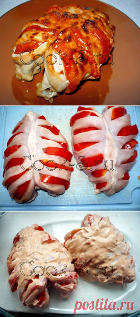 Запеченная куриная грудка с болгарским перцем - Простые рецепты Овкусе.ру