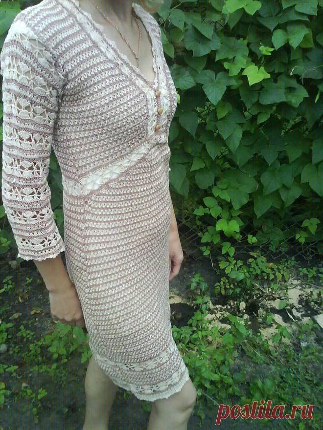 Каталожное Платье от Karen Millen.Связано с ниточек хлопок 100%
рукав 3-4, платье не растягивается, смотрится очень нарядным.свяжу любой цвет и размер