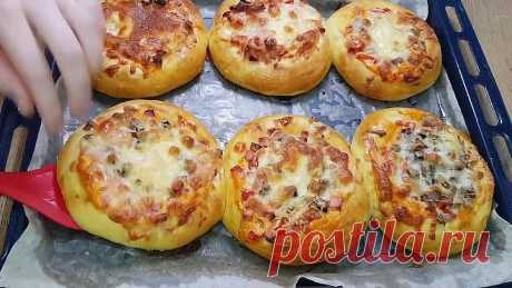 Вкусные мини пиццы вместо бутербродов