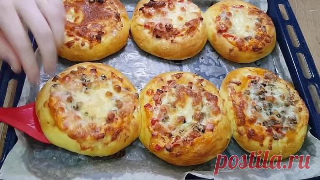 Вкусные мини пиццы вместо бутербродов