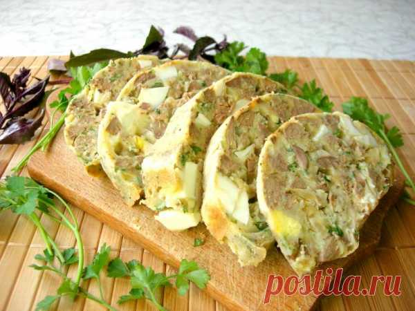 Простая и вкусная закуска: багет, фаршированный курицей и грибами! » Женский Мир